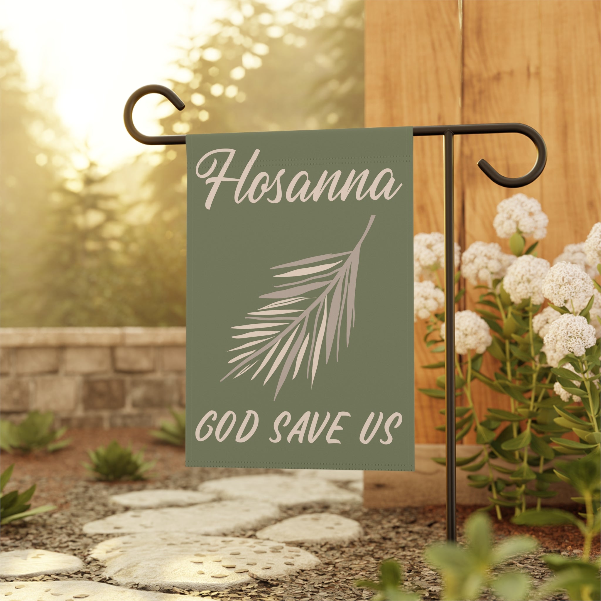 Hosanna - God save us Garden Flag