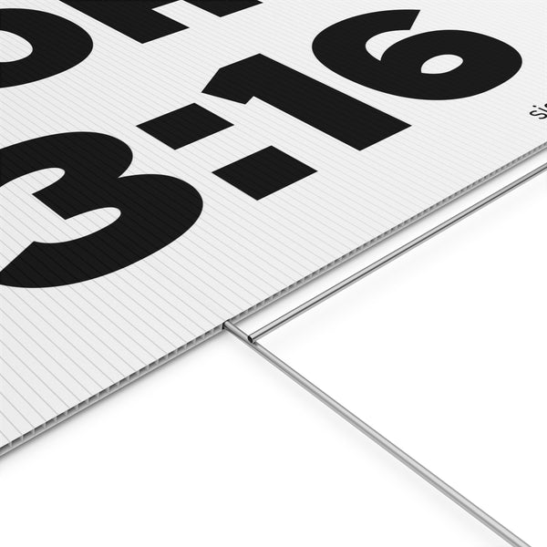 John 3:16 Yard sign – Signs of Christ