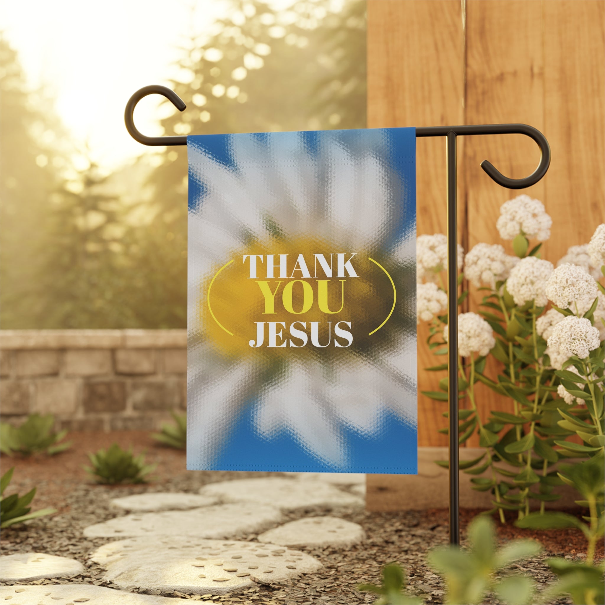 THANK YOU JESUS Garden flag 12x18