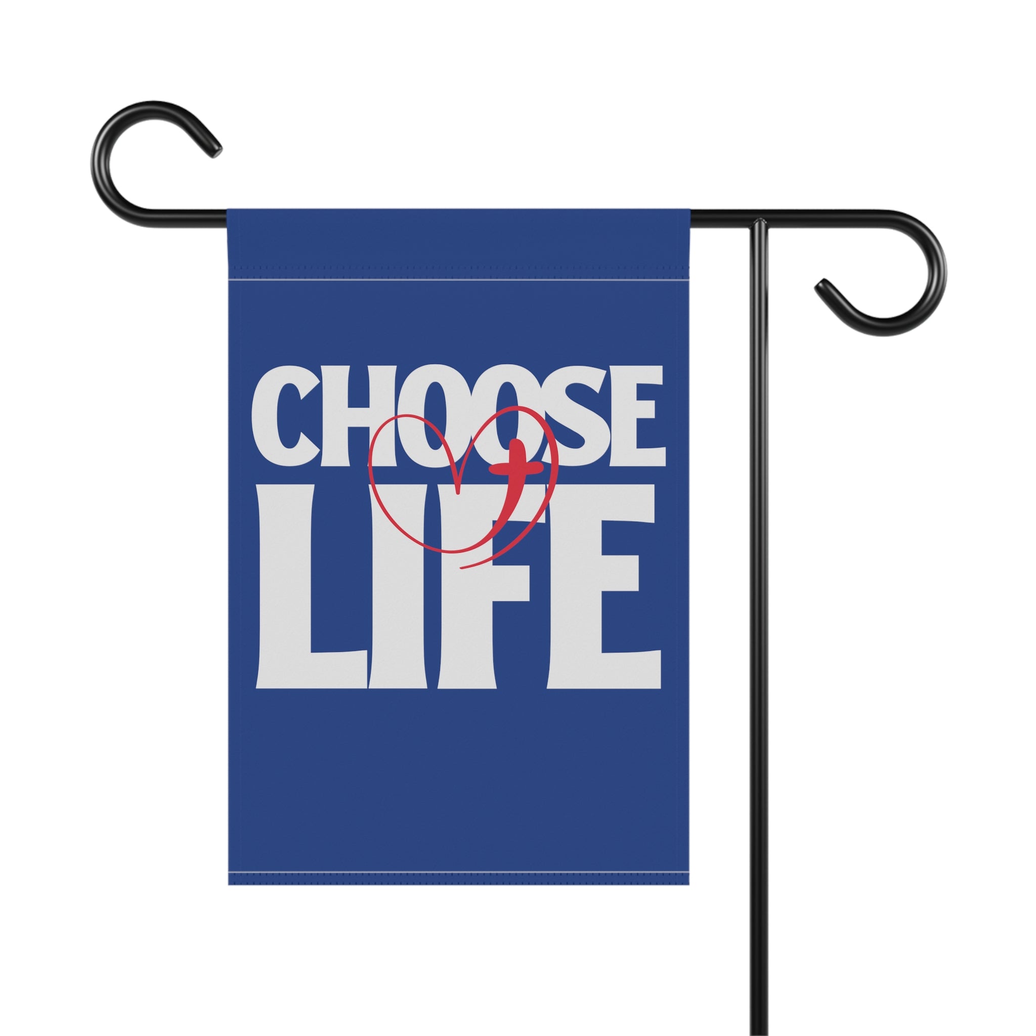 Choose life garden flag