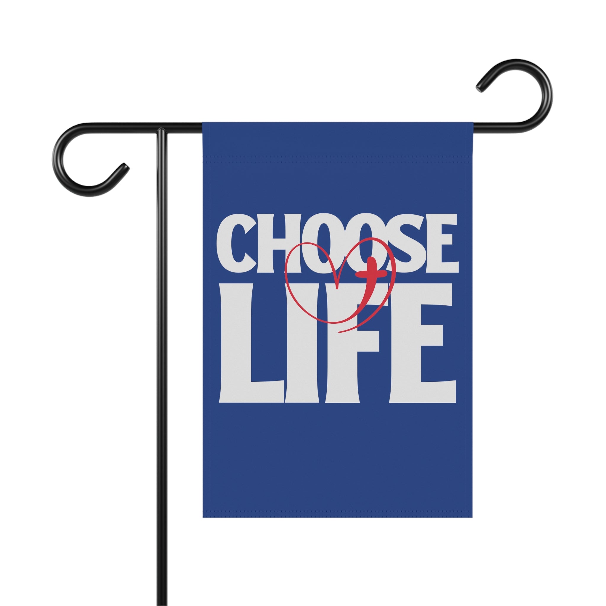 Choose life garden flag