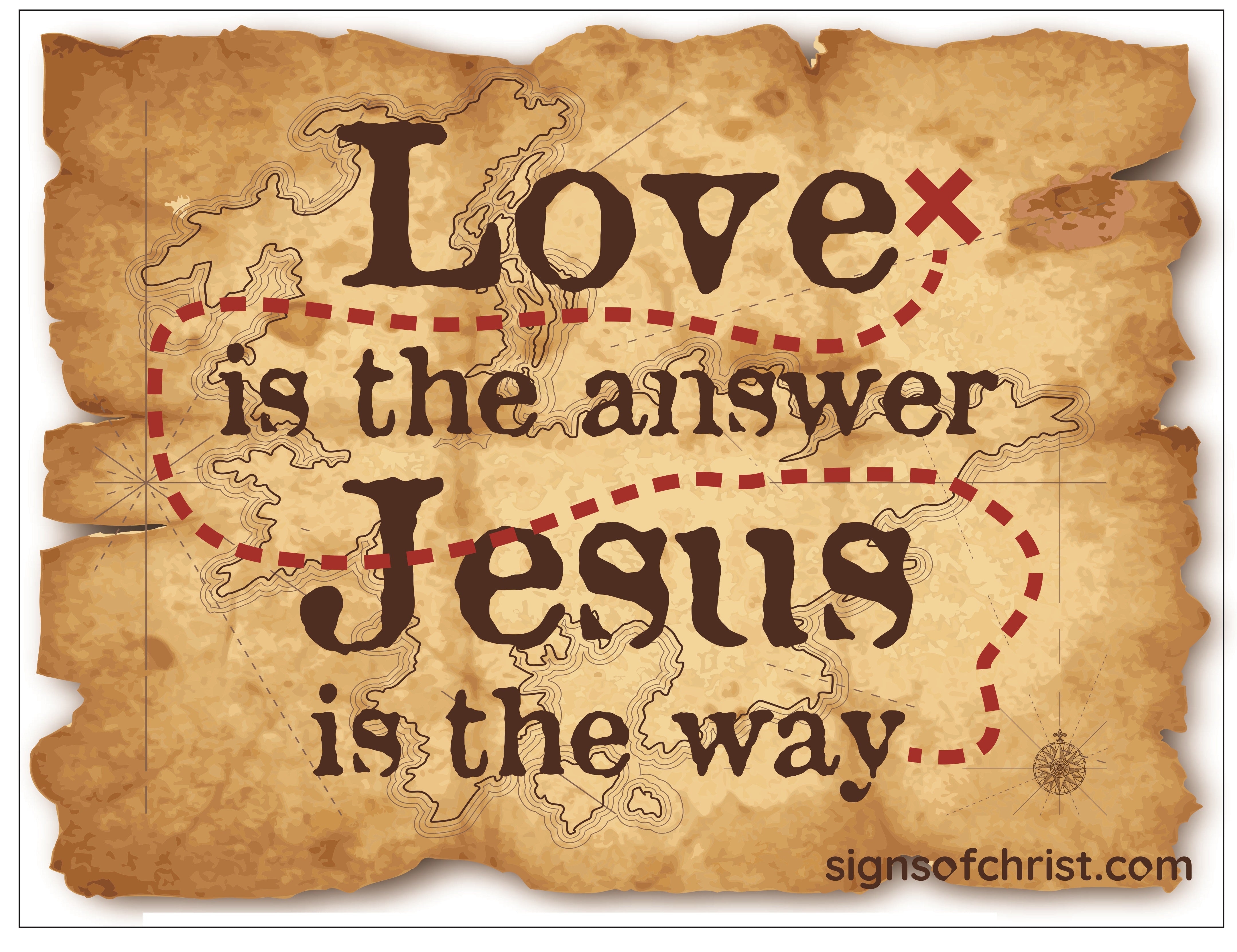 Love is the answer sign