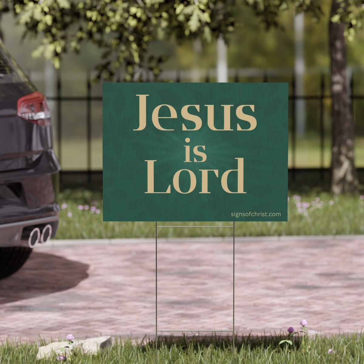 Jesus is Lord yard sign